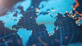 Close up of a globe