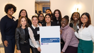 BWLC fellows pose with sign