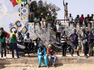 Senegal opposition party launches protest over leader's trial.