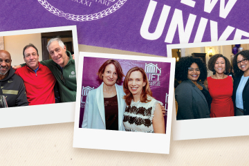 Gary Way '83, Charlie Chasin '83, Mitch Cohen '83, Liberty Aldrich '95, Leslie abbey '95, Ayana Free Hardy '07, Katrina James '07, and Sienna Fontaine '07