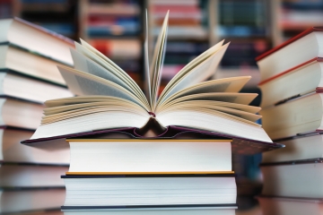 Stacked books
