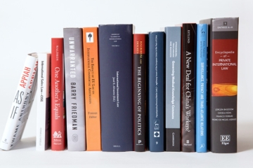 A row of books