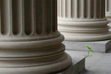Columns of courthouse