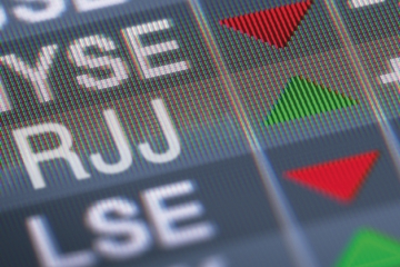 Stock ticker showing RJJ