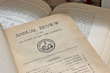 NYU Law Review volume 1 title page