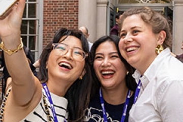 Alumnae taking selfie