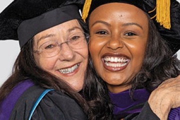 Yeabsira Hailu Asrat was hooded by Gail Quackenbush