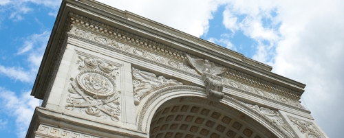 Detail of Washington Square Arch