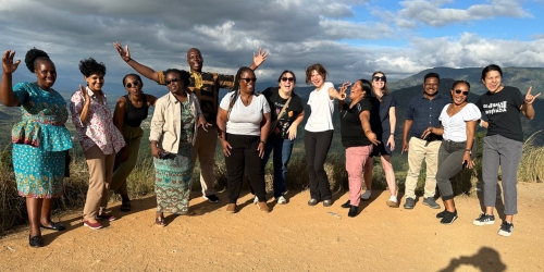 Learning Lab cohort in the Eastern Highlands of Zimbabwe in April 2024