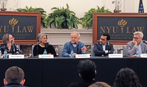 Katrina Wyman, Neela Banerjee, Richard Revesz, César Rodríguez-Garavito, and Jacob Werksman