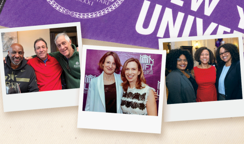 Gary Way '83, Charlie Chasin '83, Mitch Cohen '83, Liberty Aldrich '95, Leslie abbey '95, Ayana Free Hardy '07, Katrina James '07, and Sienna Fontaine '07