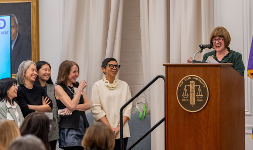 Photo of Marcy Syms Equality Initiative announcement