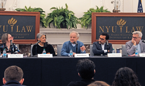 Katrina Wyman, Neela Banerjee, Richard Revesz, César Rodríguez-Garavito, and Jacob Werksman