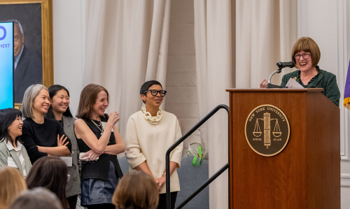 Photo of Marcy Syms Equality Initiative announcement