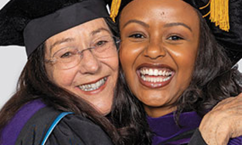 Yeabsira Hailu Asrat was hooded by Gail Quackenbush