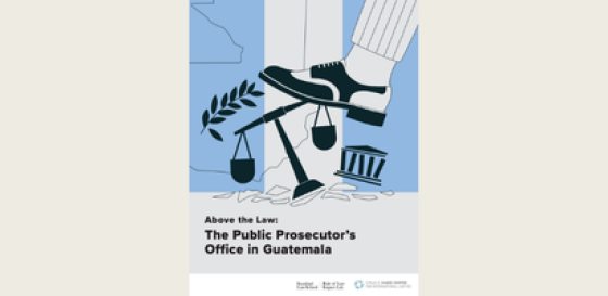 This is the cover of a report about Guatemala by the Rule of Law Lab