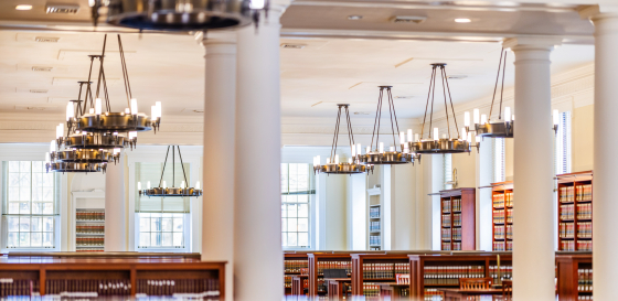 library chandelier
