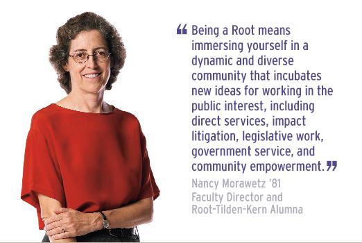 RTK Faculty Director Nancy Morawetz with quote