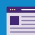 Generic Media Icon Blue