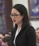 Madeleine Xu making argument at lectern