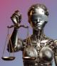 AI-generated robotic lady justice