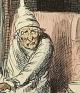 Original 1843 illustration "Marley's Ghost" from A Christmas Carol