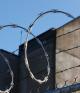 Barbed wire at Corrections facility
