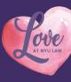 Heart with "Love at NYU Law" text