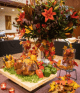 Turkey on a table at NYU Law Thanksgiving
