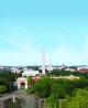 Washington Square Park with DC monument and Capitol building in background