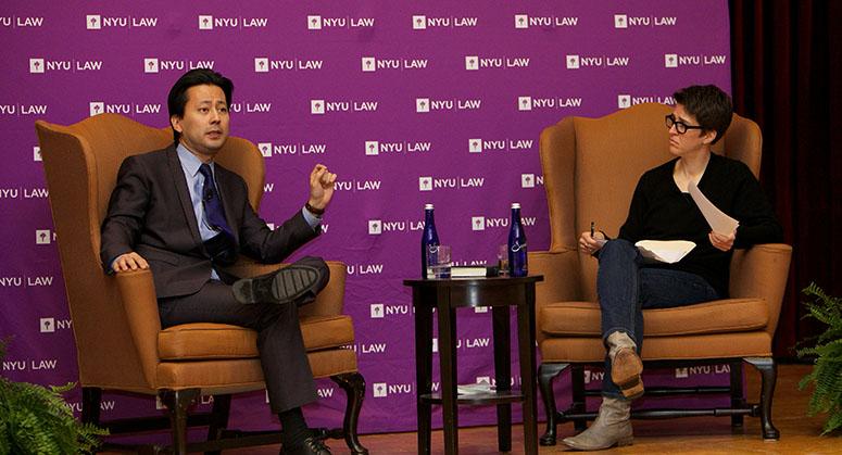 Kenji Yoshino interviewing Rachel Maddow