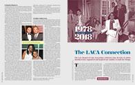 Opening spread of LACA feature