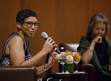 Melissa Murray speaking at event