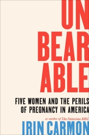 Book cover with title in bold bright red text