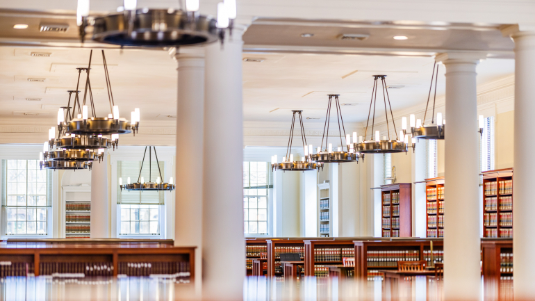 library chandelier
