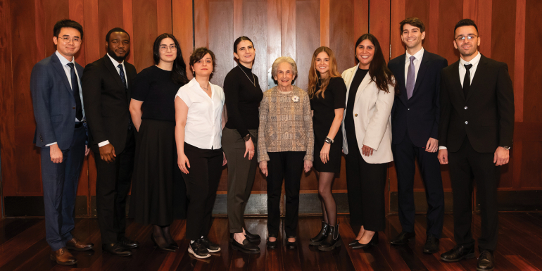 Rita Hauser and 2026 Hauser scholars