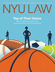 Cover of 2025 NYU Law Magazine