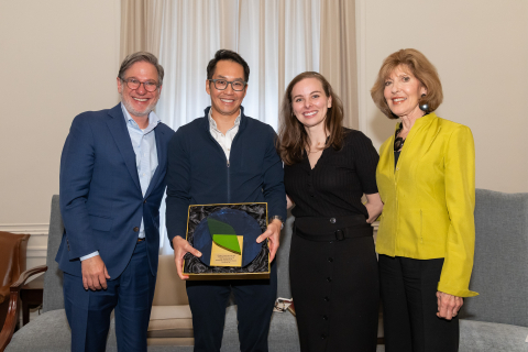 Jonathan Ng at the Grunin Prize award ceremony