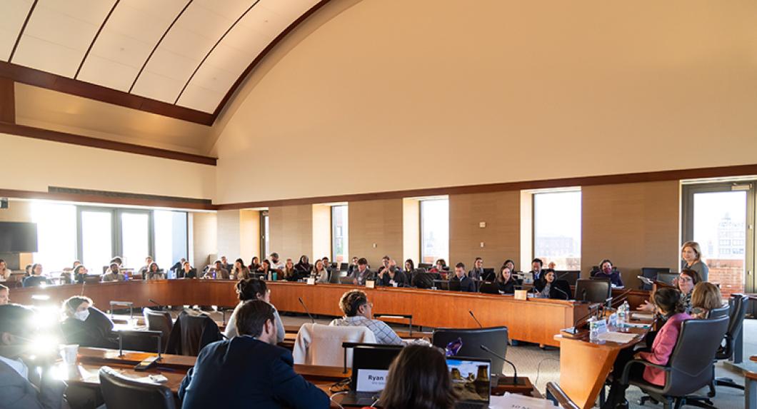 Interior of conference room