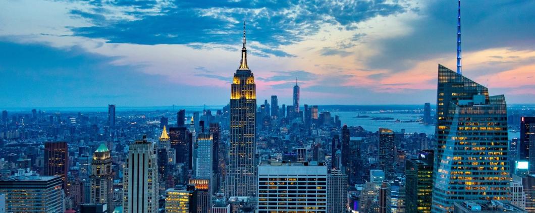 Aerial view of NYC