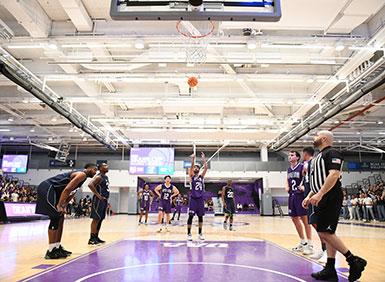 NYU Law Student Shooting Foul Shot