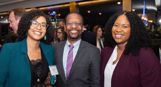 Troy McKenzie '00 and other alumni at the Rainbow Room
