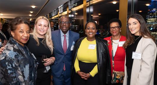 Anthony Welters '77 and other alumni at the Rainbow Room