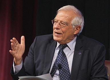 Josep Borrell Fontelles speaking