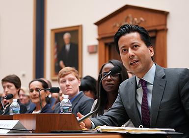 Kenji Yoshino testifying before the House Judiciary Testimony in 2019