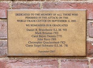 9/11 Memorial Plaque