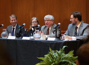 Panelists at Beyond Trump event