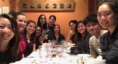 Students at a Korean Dinner