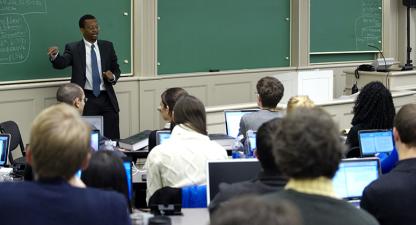 Troy McKenzie in classroom