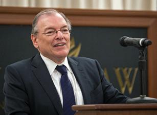 Gerard Lynch speaking at Madison Lecture